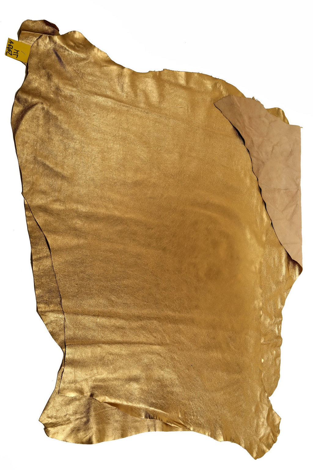 Metallic BRONZE LEATHER skin, smoothsoft laminated lmabskin, brown glossy sheepskin, quite soft B16062-MT La Garzarara