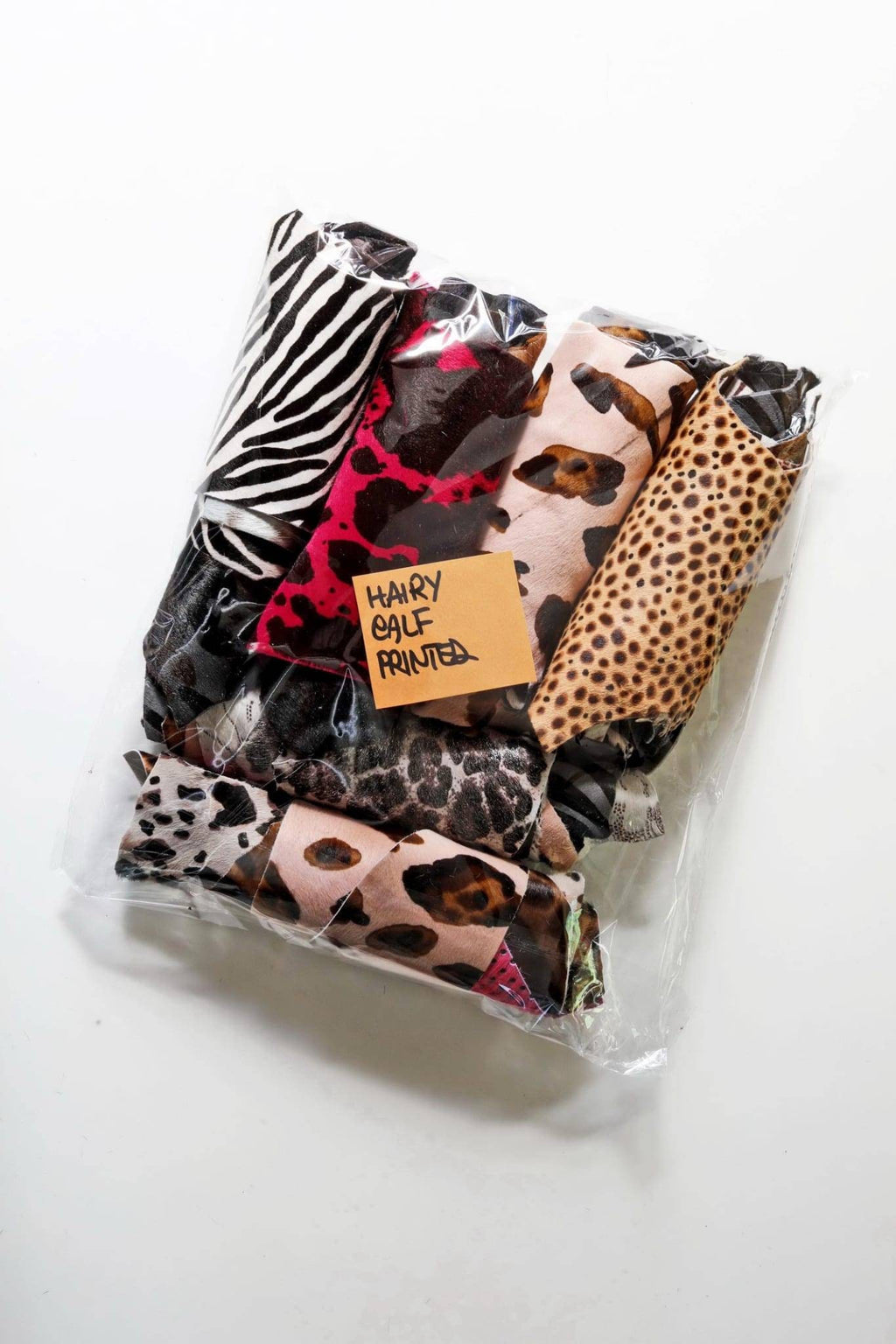 Cavallino Leather Pieces, Printed Hair On Scraps, Patterned Cowhide, Animal prints pony Offcuts for Earrings and Crafts B006 La Garzarara