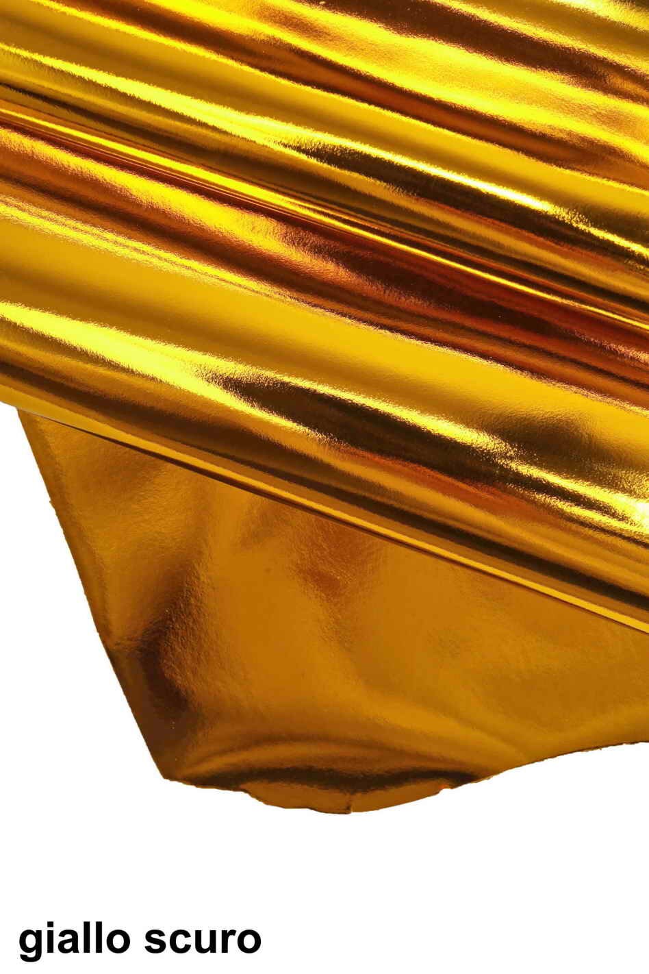 MIRROR metallic leather hides - Fuchsia yellow orange smooth laminated goatskins stiff shiny skins for crafting B11757-MT La Garzarara