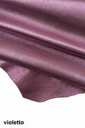 METALLIC leather hides - Orange, blu lambskins , pebble grainy laminated wrinkled lamb ,soft sheepskin B11185-MT