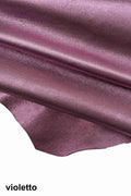 METALLIC leather hides - Orange, blu lambskins , pebble grainy laminated wrinkled lamb ,soft sheepskin B11185-MT