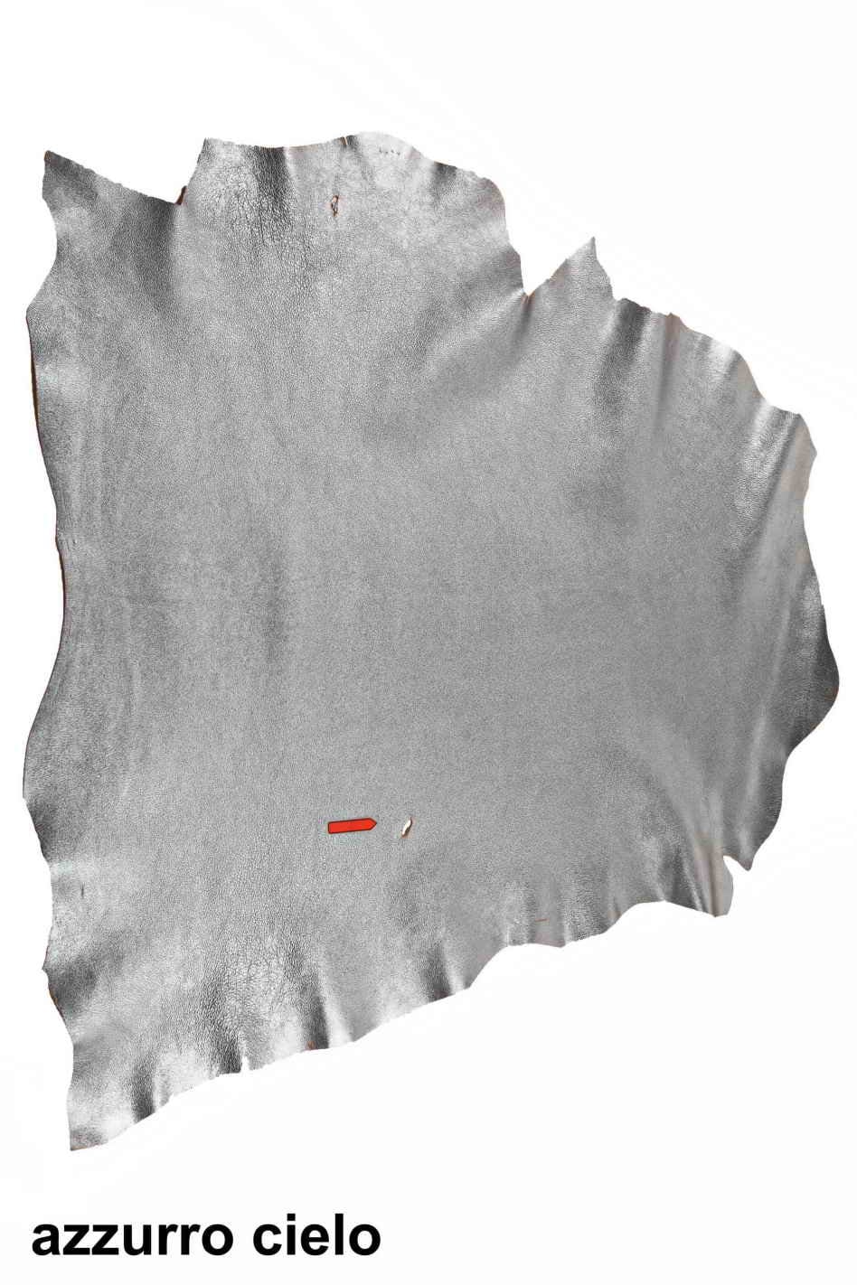 METALLIC leather hides - Orange, blu lambskins , pebble grainy laminated wrinkled lamb ,soft sheepskin B11185-MT