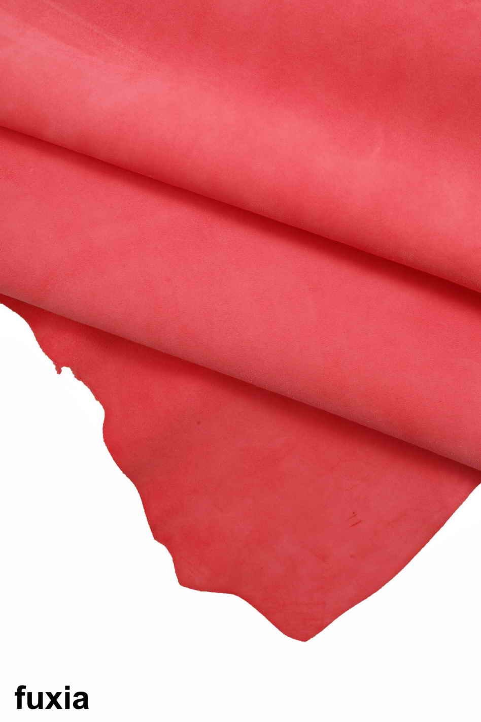 Colored suede leather hides, suede textured velour goatskin B11823-TU La Garzarara