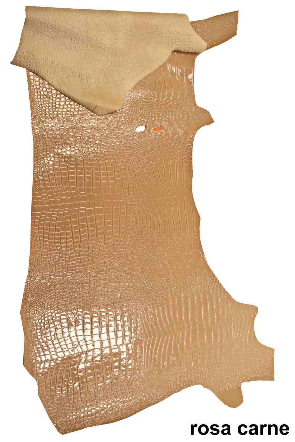 Patent crocodile LEATHER hides, croc lacquer embossed cowhide B12218-ST