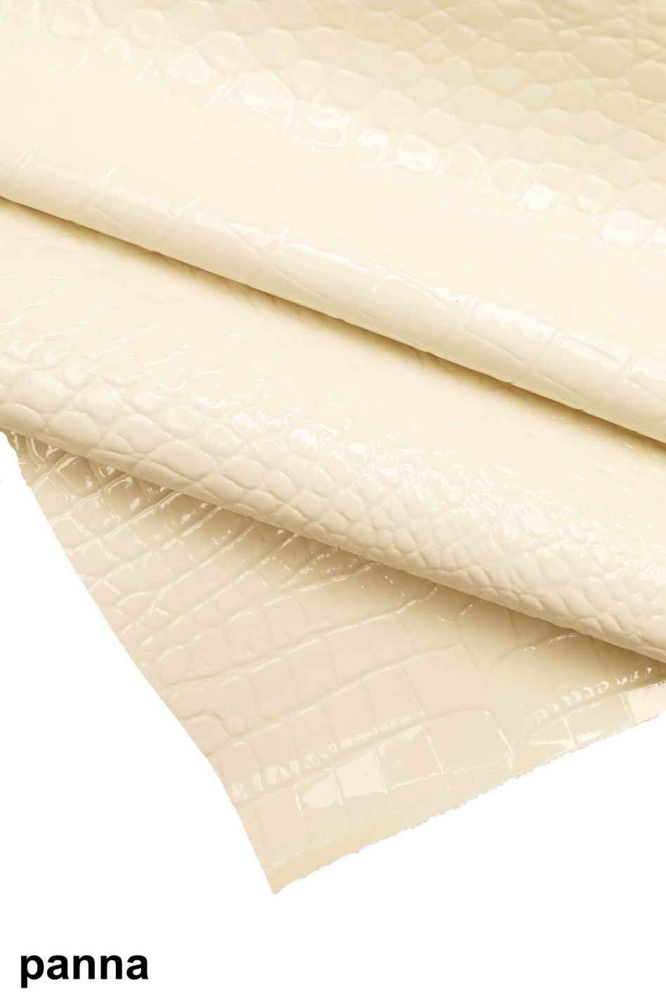 Patent crocodile LEATHER hides, croc lacquer embossed cowhide B12218-ST