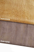 RUSTIC distressed Italian soft leather skins, brown hazelnut vintage matte goatskin - grainy grain textured hide B12628-VT La Garzarara