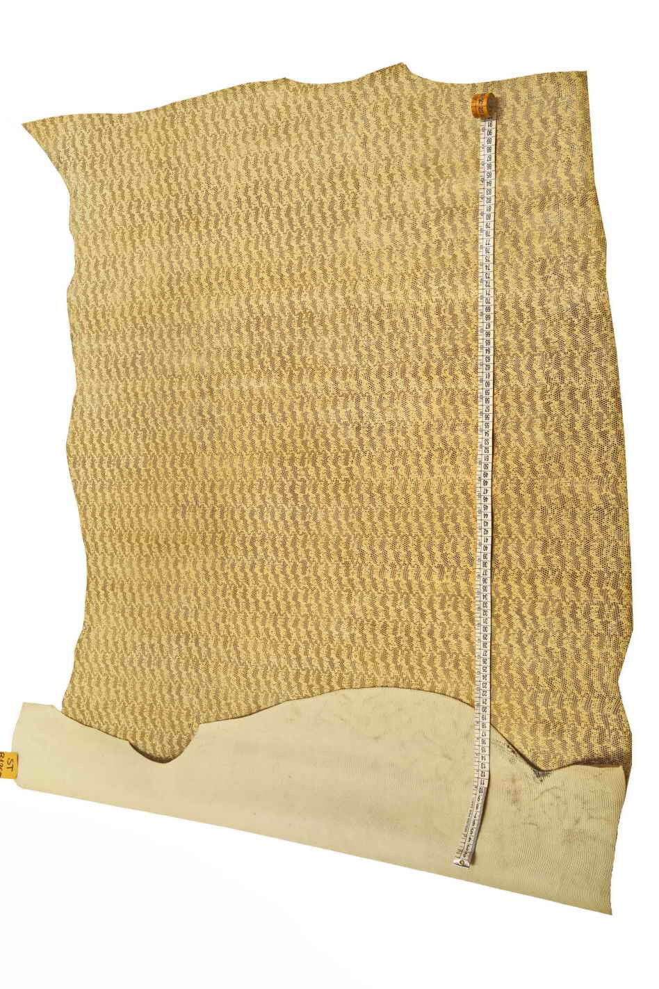 Embossed Lizard & Textured Leather, Sand Beige Cowhide, Exotic Crafting - Reptile Hides B12652-ST La Garzarara