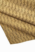 Embossed Lizard & Textured Leather, Sand Beige Cowhide, Exotic Crafting - Reptile Hides B12652-ST La Garzarara