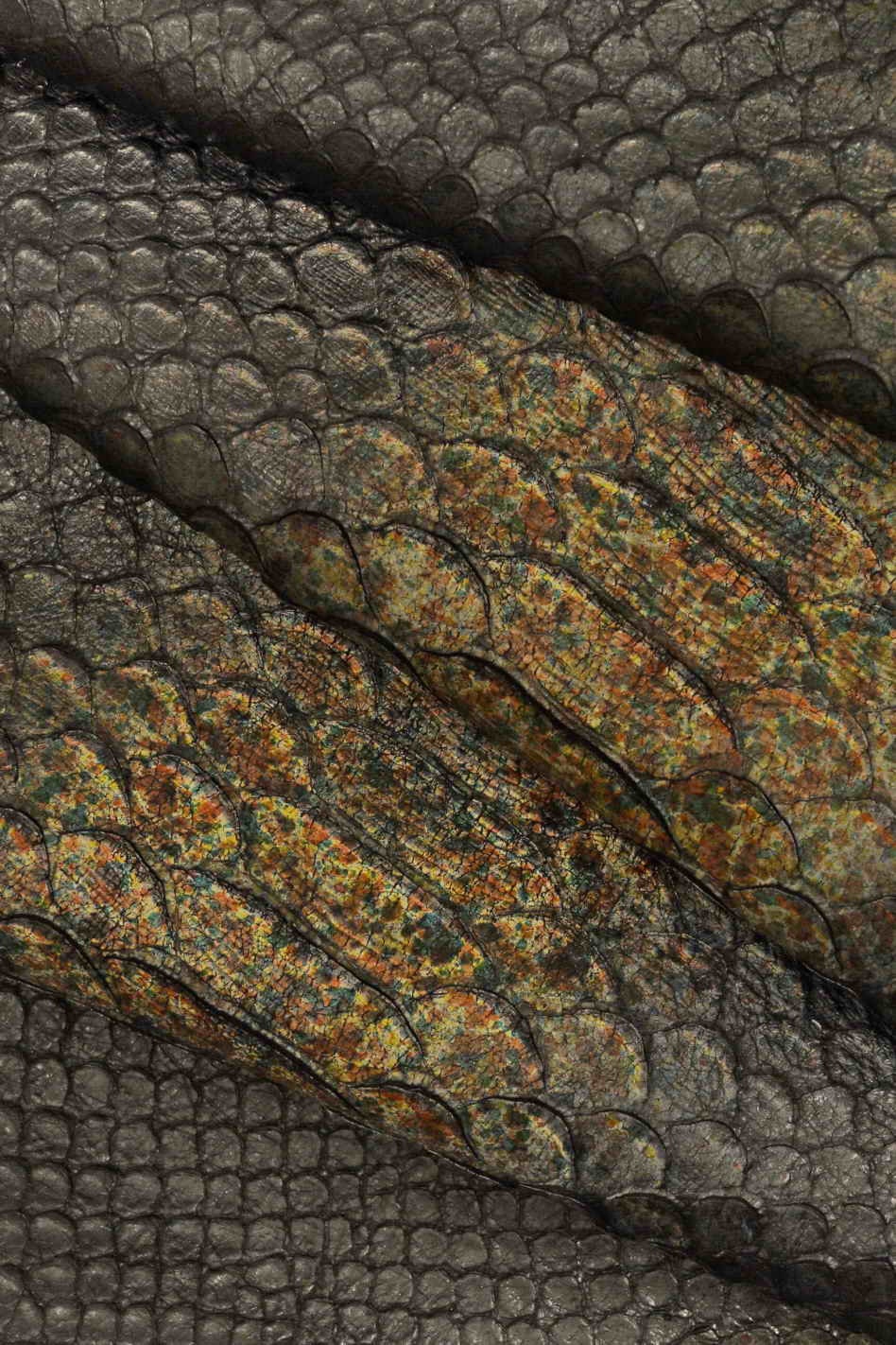 Snake print leather skin, reptile python embossed hide for shoes and handbags fashion B12561-DM