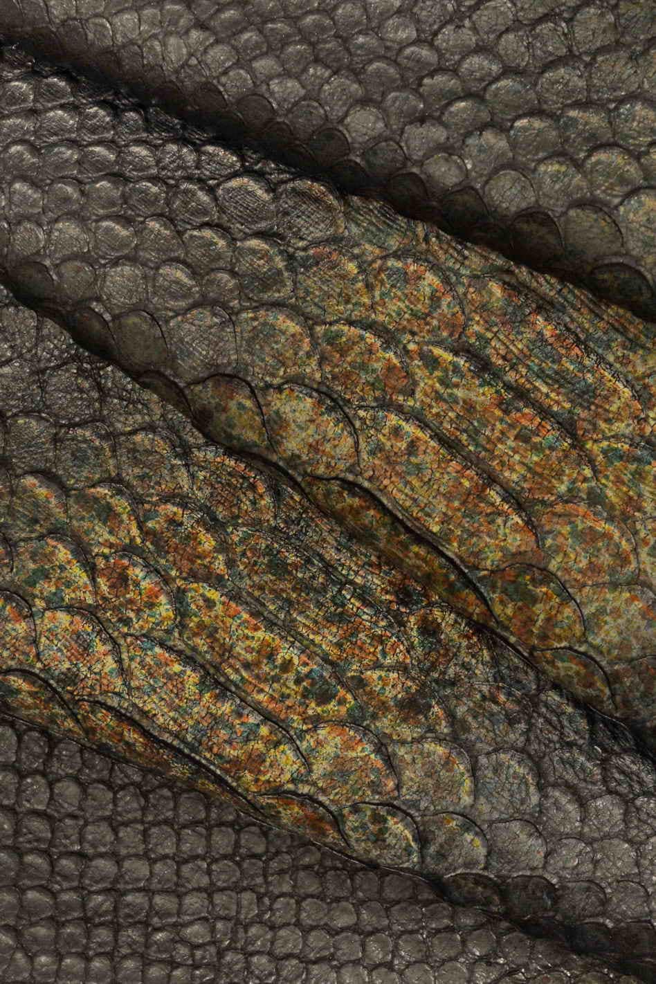 Snake print leather skin, reptile python embossed hide for shoes and handbags fashion B12561-DM