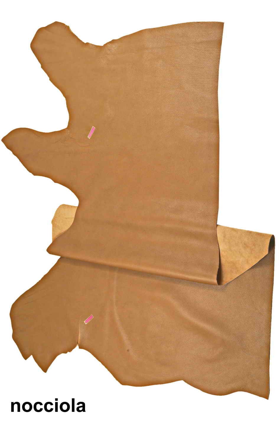 Tan camel calf cowhide leather hide skin, soft brown grain leather for bags wallets and crafts B12770-VT La Garzarara
