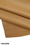 Tan camel calf cowhide leather hide skin, soft brown grain leather for bags wallets and crafts B12770-VT La Garzarara