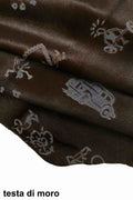 Rare Printed Hair on leather, unique fancy ponyskin B12868-CV La Garzarara