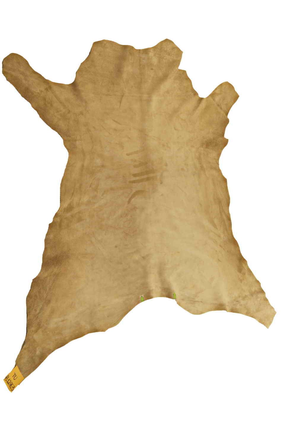 Camel SUEDE leather hides, soft beige velour goat skins for crafter B12863-TU La Garzarara