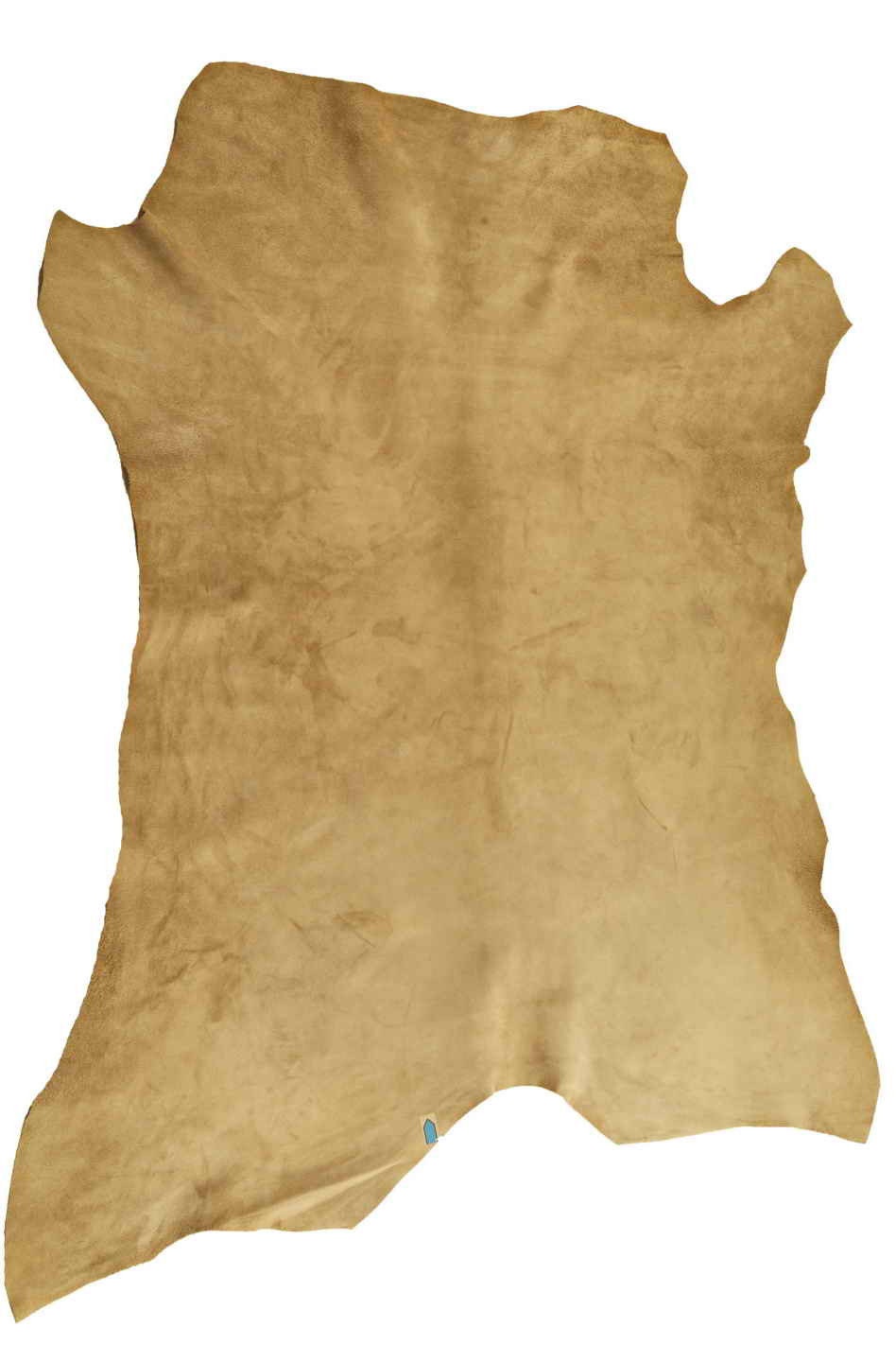 Camel SUEDE leather hides, soft beige velour goat skins for crafter B12863-TU La Garzarara