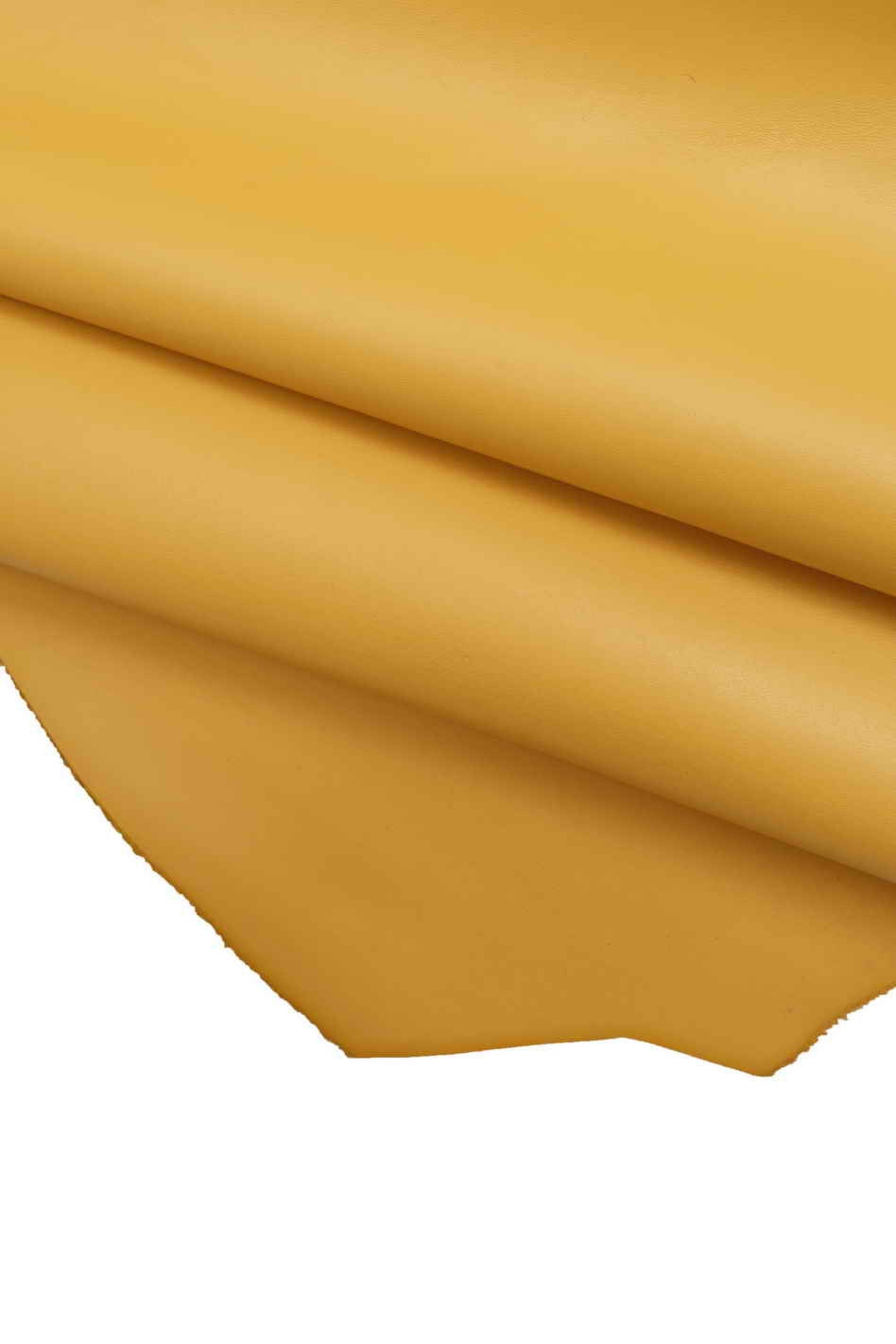 YELLOW SOFT leather hide, smooth cowhide, premium full grain calfskin 1.1 - 1.3 mm, ideal for crafters B13066-TU La Garzarara