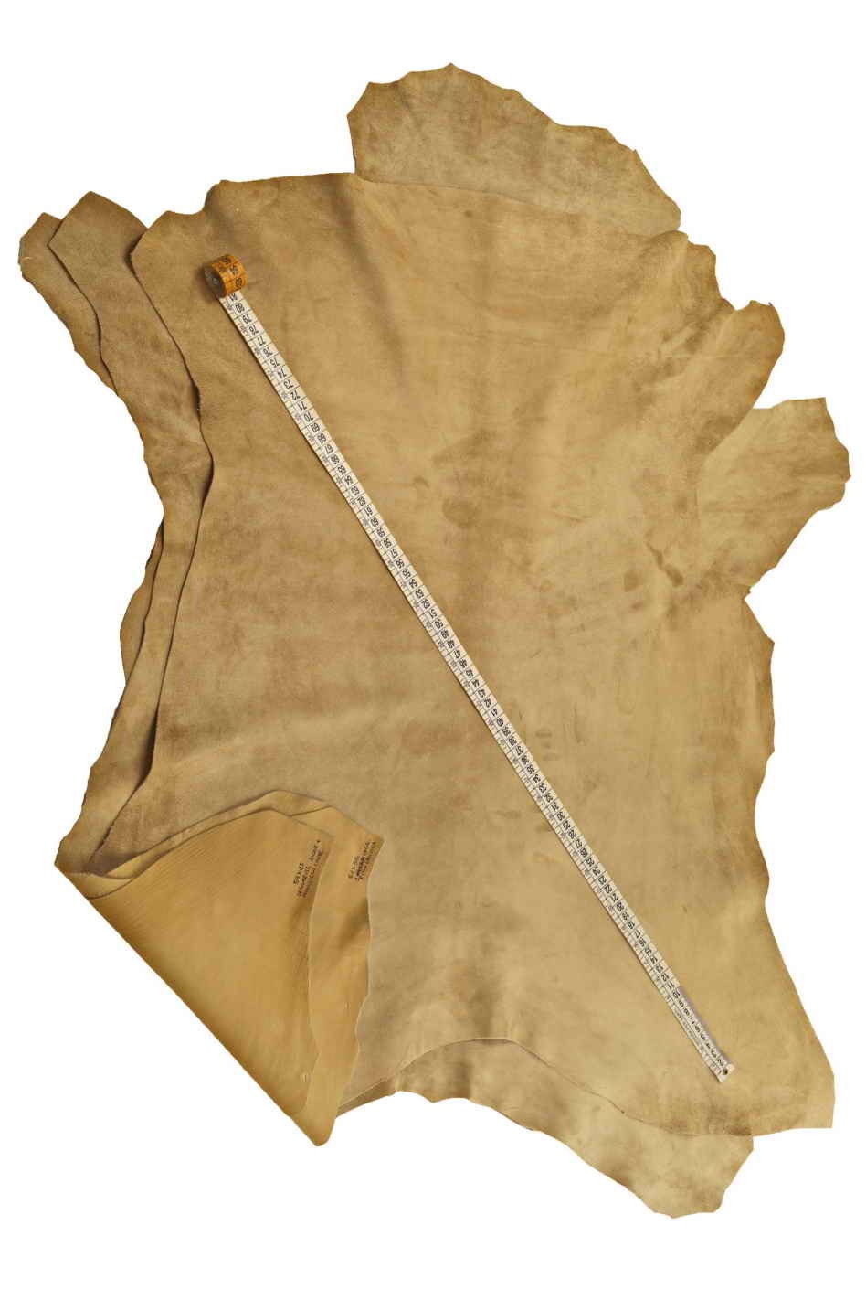 Camel SUEDE leather hides, soft beige velour goat skins for crafter B12863-TU La Garzarara