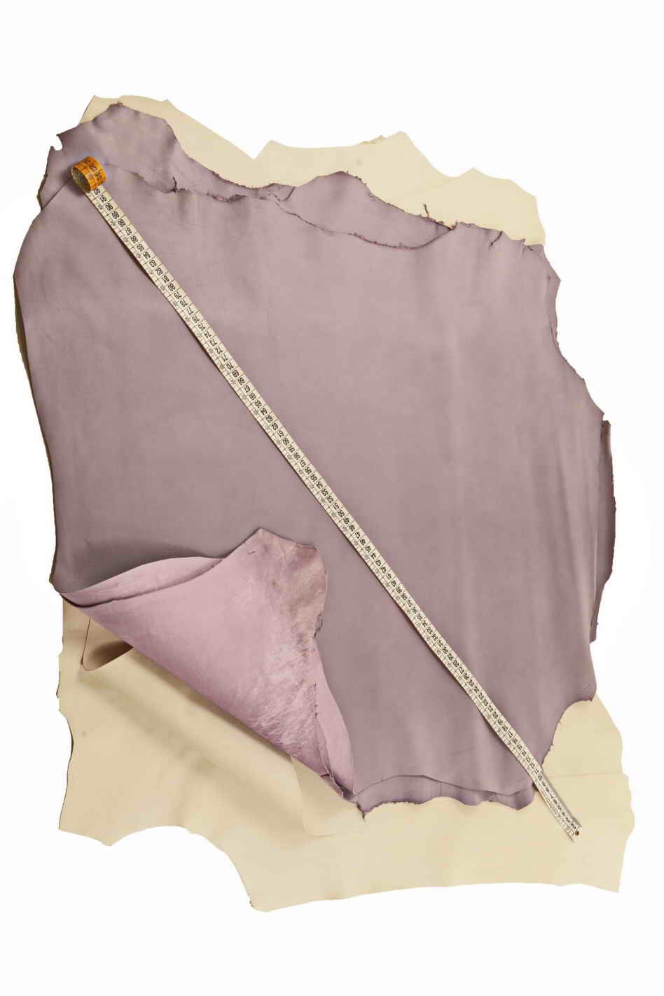 IVORY lambskins leather hide -light cream sheepskins - silky nappa leather for crafter B12886-TU La Garzarara