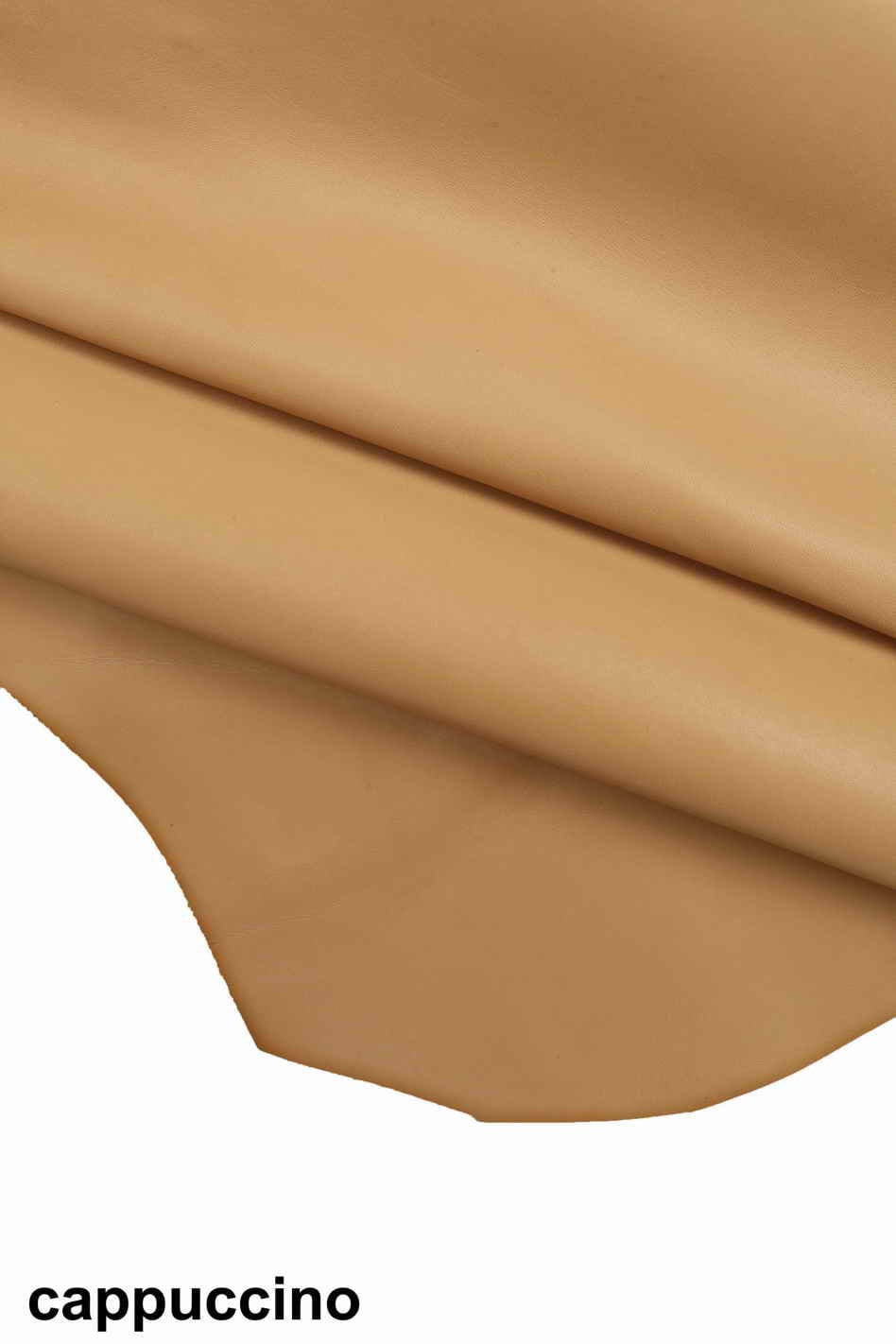 Premium cow hides LEATHER, natural full grain cowhide cream white taupe mud, solid smooth skins B13077-TU La Garzarara