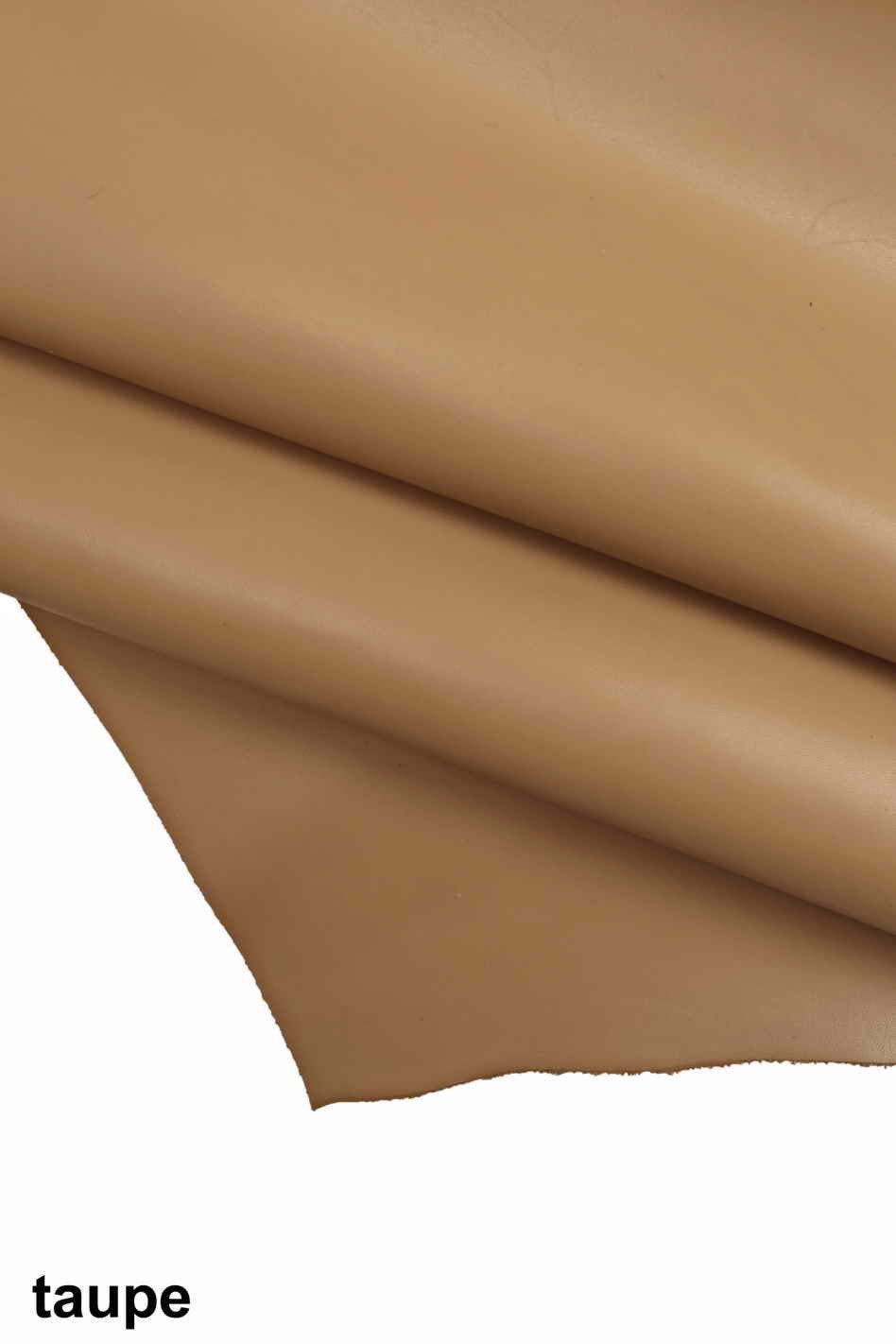 Premium cow hides LEATHER, natural full grain cowhide cream white taupe mud, solid smooth skins B13077-TU La Garzarara