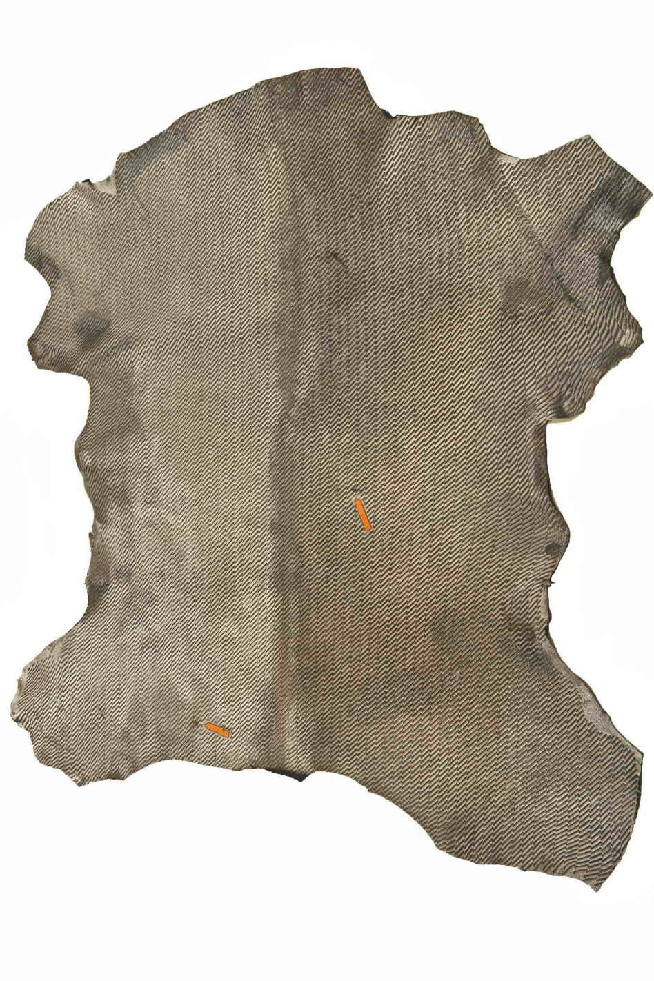 STEEL METAL hair on leather hide, geometrical printed metallic pony calfskin, engraved textured soft cowhide B13165-CV La Garzarara