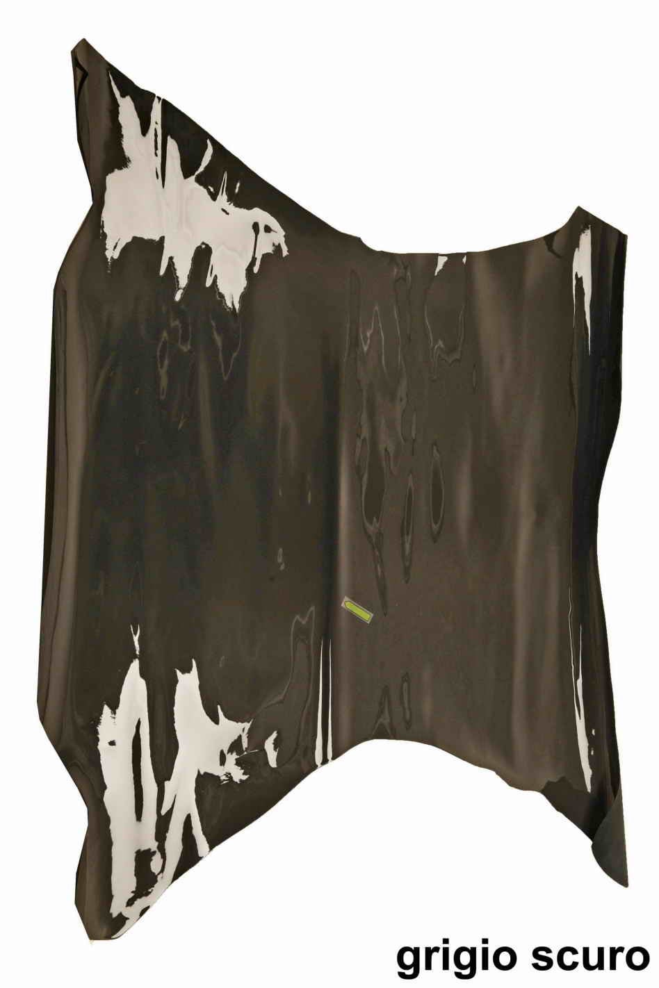 Patent LEATHER hides Grey purple blue - classic premium lacquer skins B13284-TU