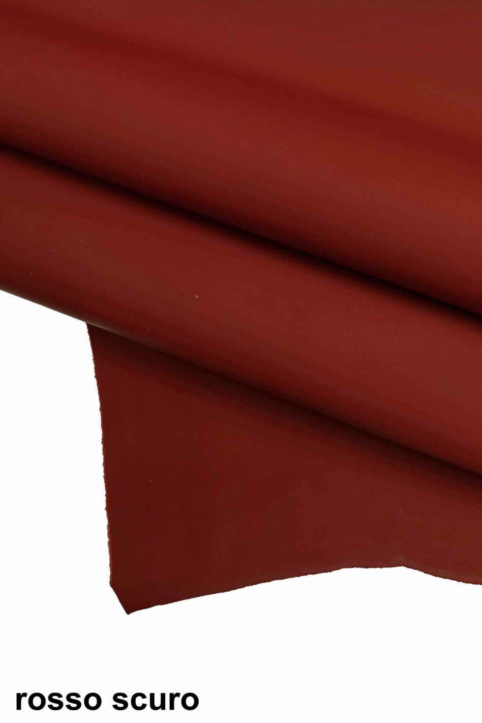 White/red RUBBER leather hides - matte cowhide leather skins - rigid rubbery calfskin B13268-TU La Garzarara
