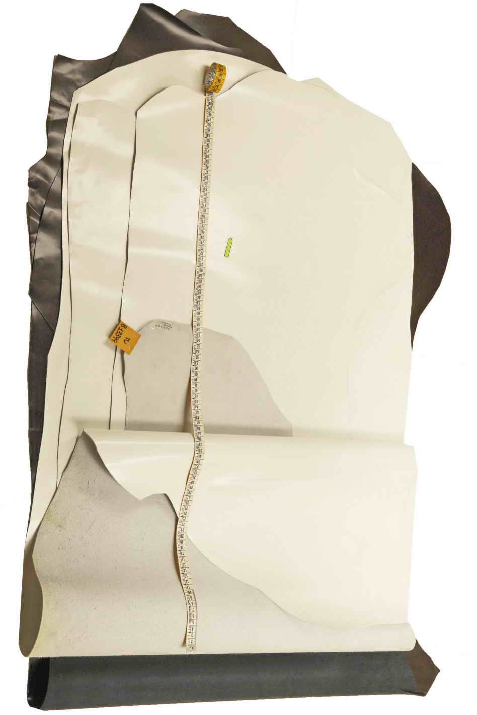 Burgundy white matte cowhide leather hides - rigid classic CALFSKIN B13399-TU La Garzarara