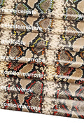 PYTHON snake print leather – multicolor reptile calfskin hide – soft and colorful snakeskin for leathercraft – LaGarzarara B13459-ST