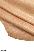 Antiqued embossed Python Snake leather hides, beige pink black marbled reptile goatskin skins B13379-ST La Garzarara