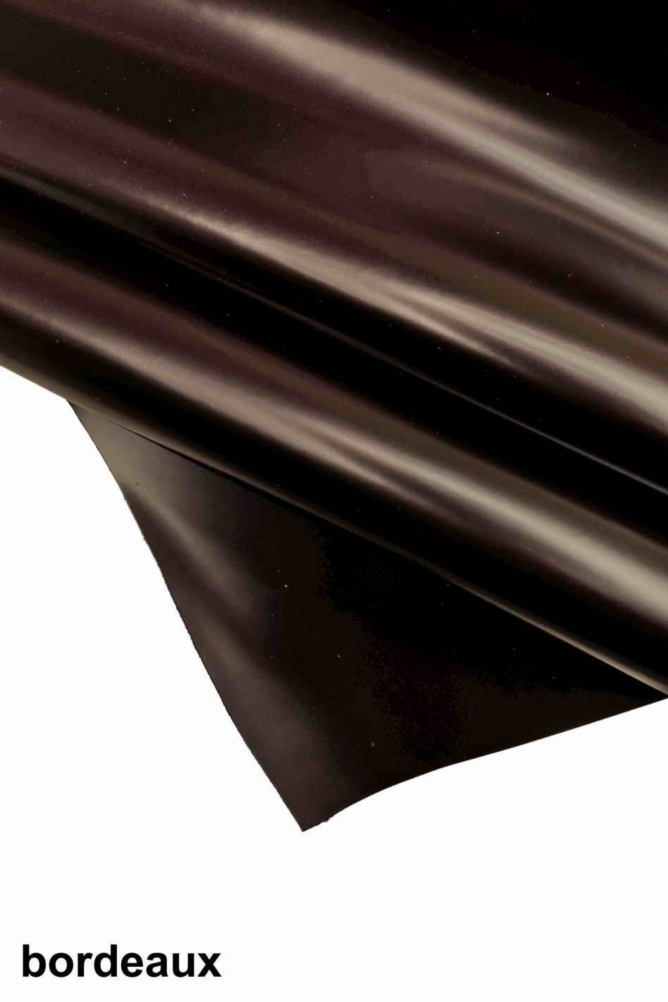 Burgundy white matte cowhide leather hides - rigid classic CALFSKIN B13399-TU La Garzarara