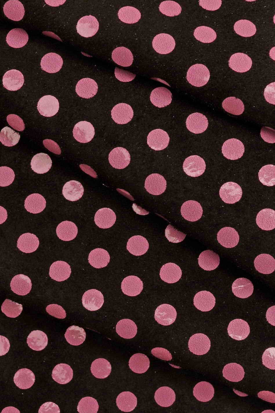Multicolor POLKA DOTS printed suede leather hides - colorful printed velour cowhide soft genuine skins B13339-ST La Garzarara