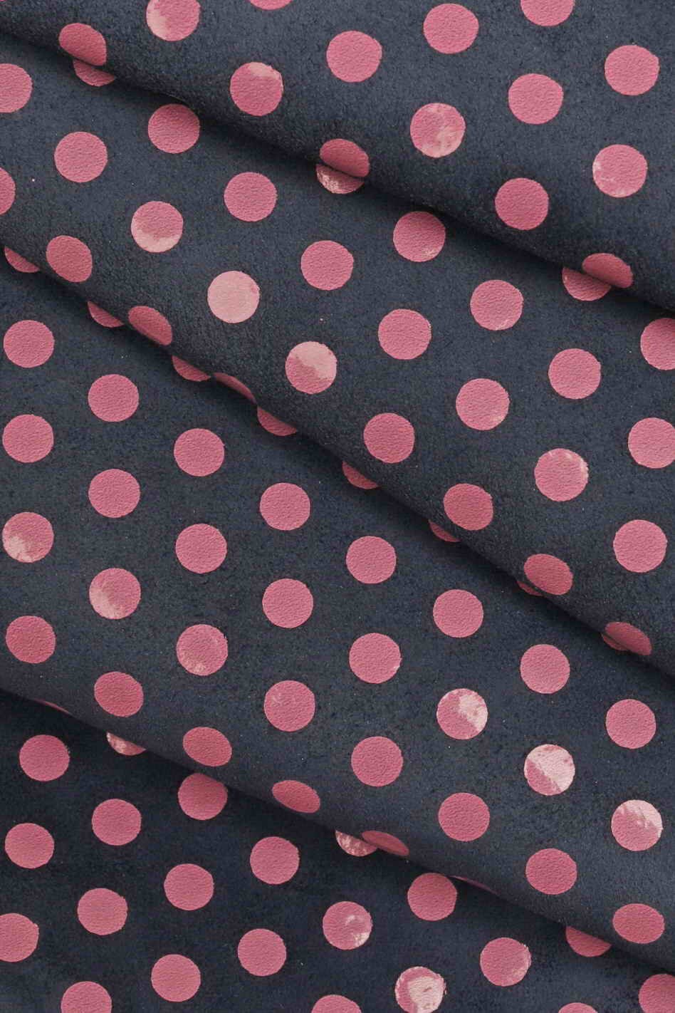 Multicolor POLKA DOTS printed suede leather hides - colorful printed velour cowhide soft genuine skins B13339-ST La Garzarara