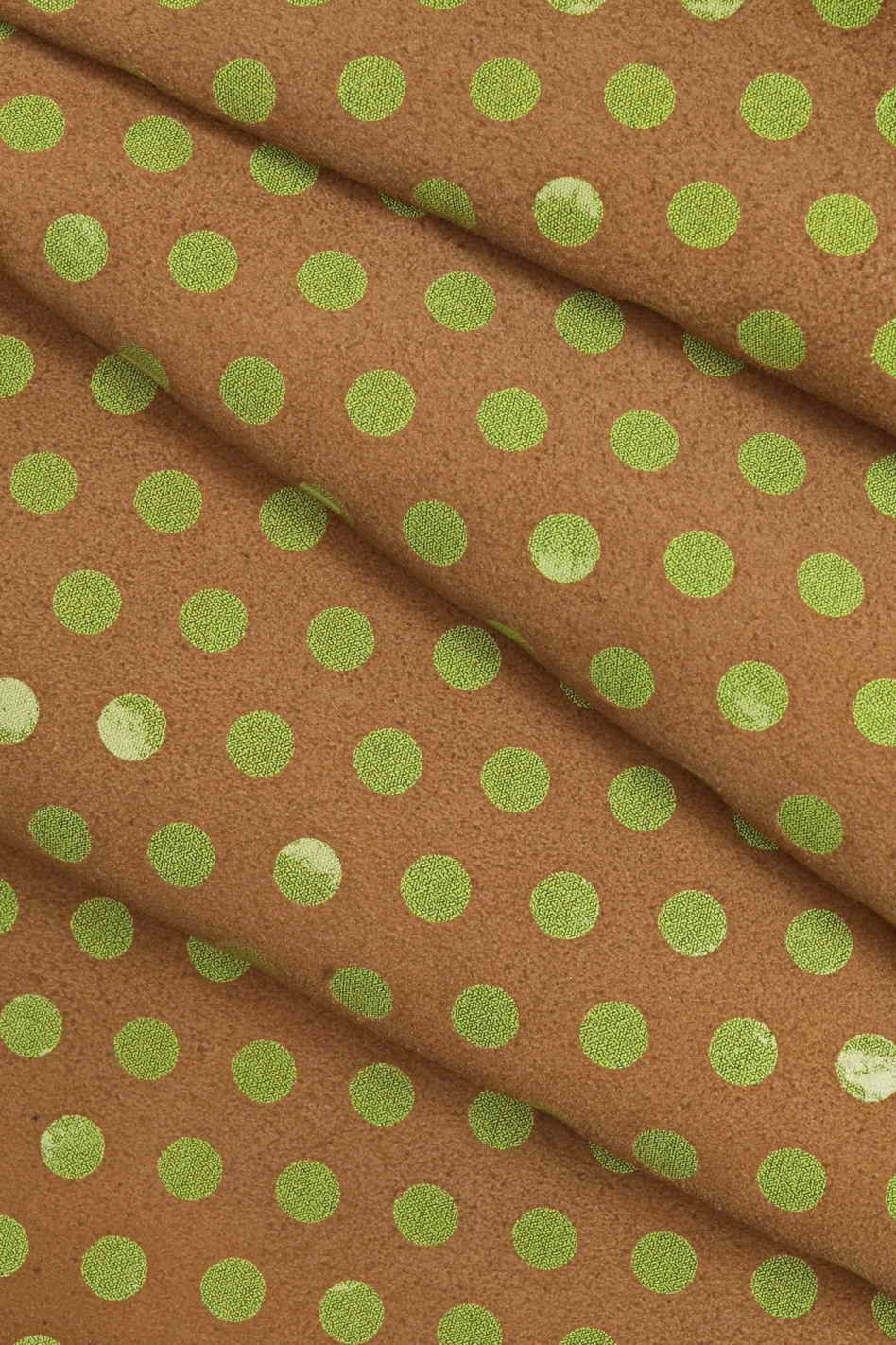 Multicolor POLKA DOTS printed suede leather hides - colorful printed velour cowhide soft genuine skins B13339-ST La Garzarara