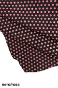 Multicolor POLKA DOTS printed suede leather hides - colorful printed velour cowhide soft genuine skins B13339-ST La Garzarara