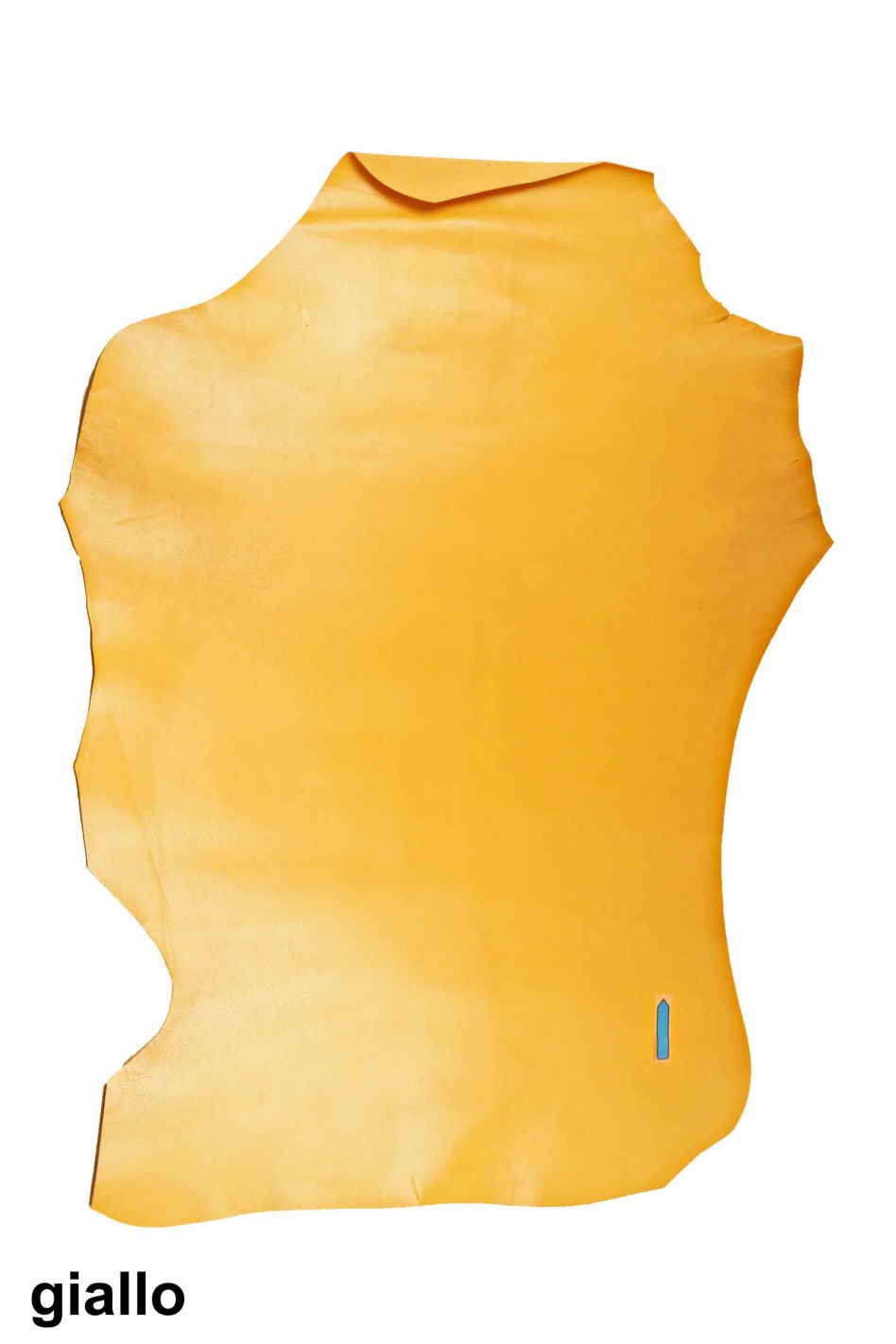 Goatskin leather Beige light blue YELLOW, small genuine talian goat skins B13763-TU La Garzarara