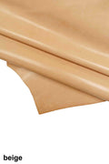 BEIGE smooth goatskin leather, soft leather skin 0.7 -0.9 mm, ideal for DIY projects B17697-TU La Garzarara