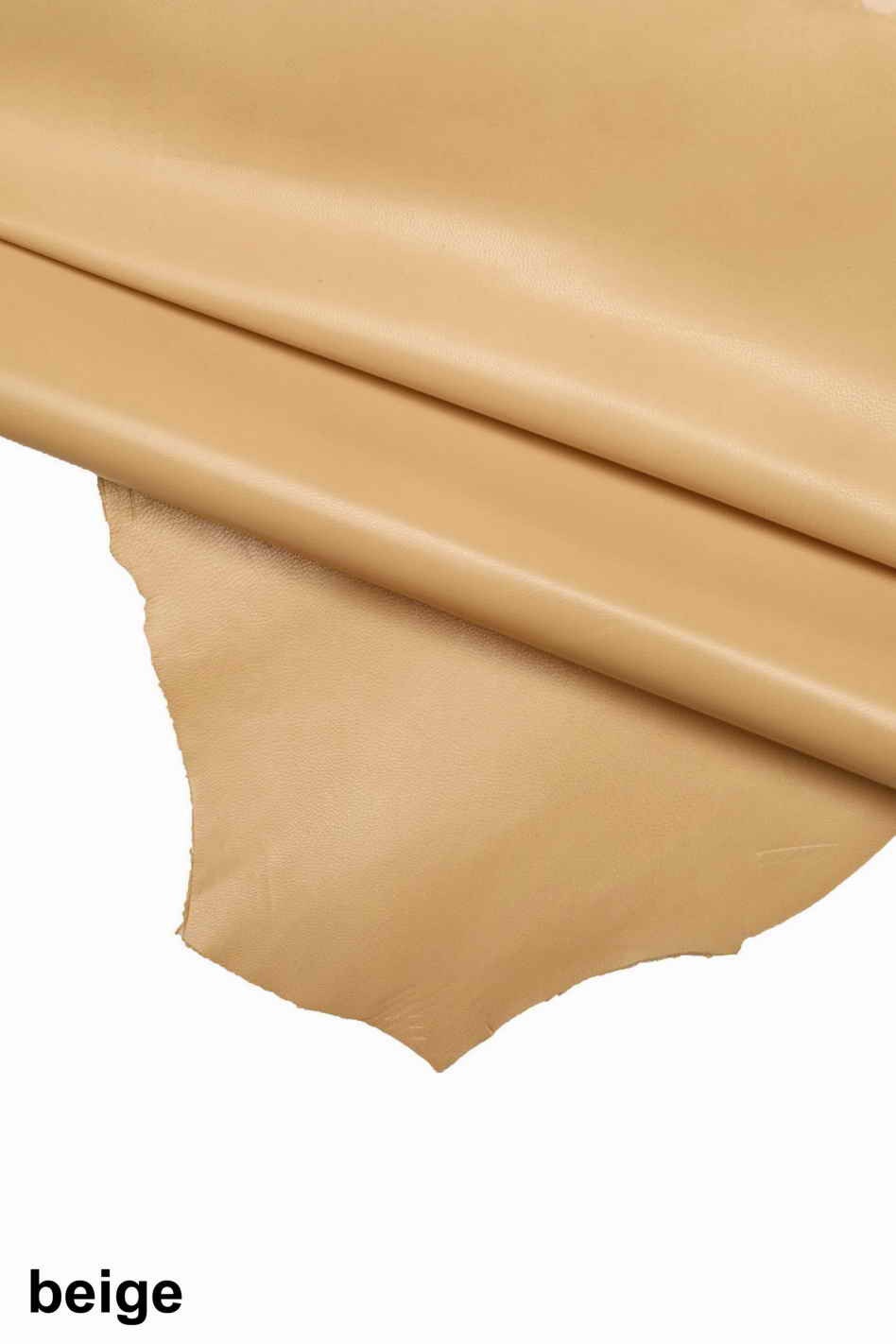 Goatskin leather Beige light blue YELLOW, small genuine talian goat skins B13763-TU La Garzarara