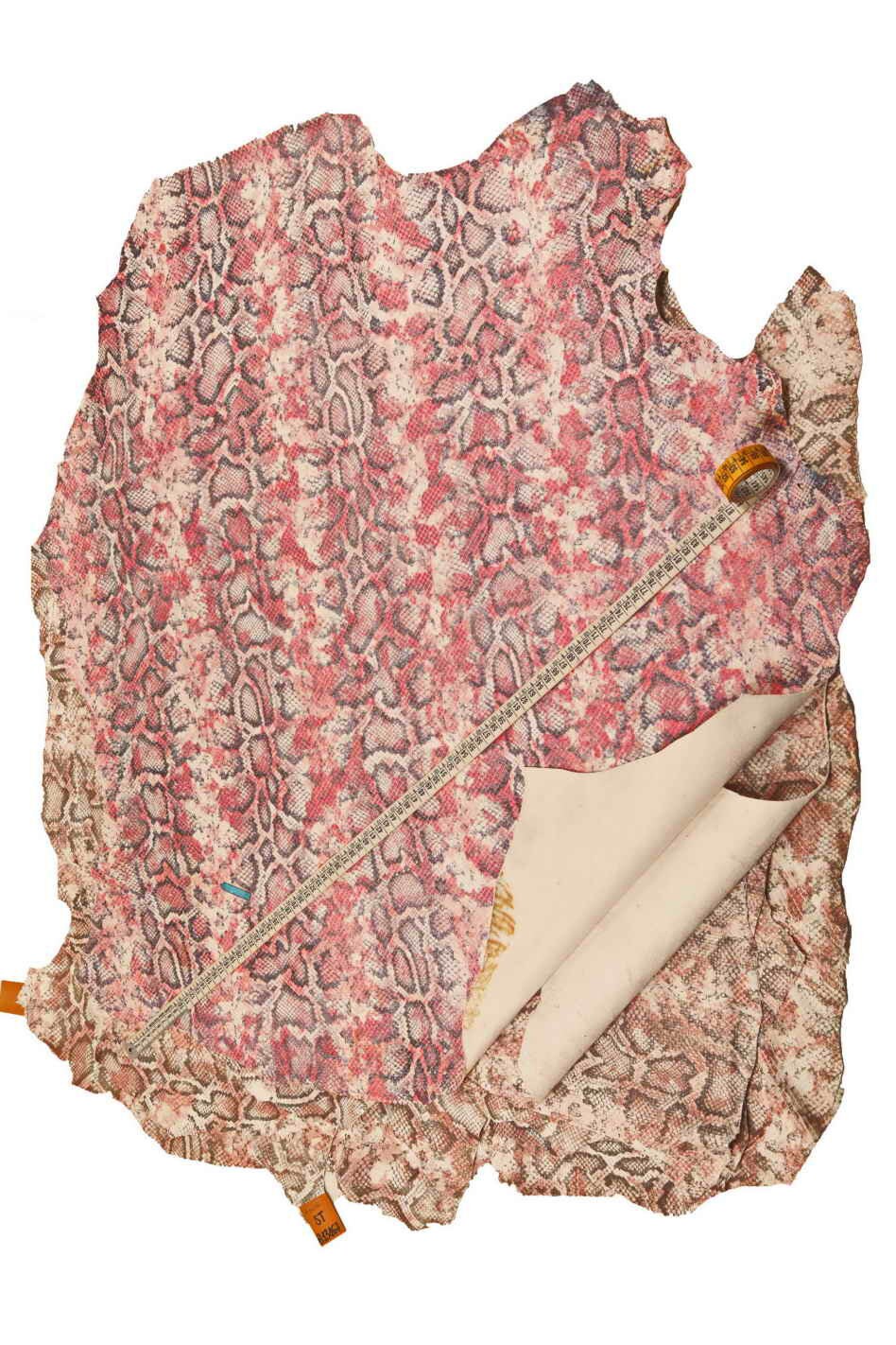 Multicolor python embossed leather hide, soft snake print leather skin for bags clutches accessories B13467-ST LaGarzarara