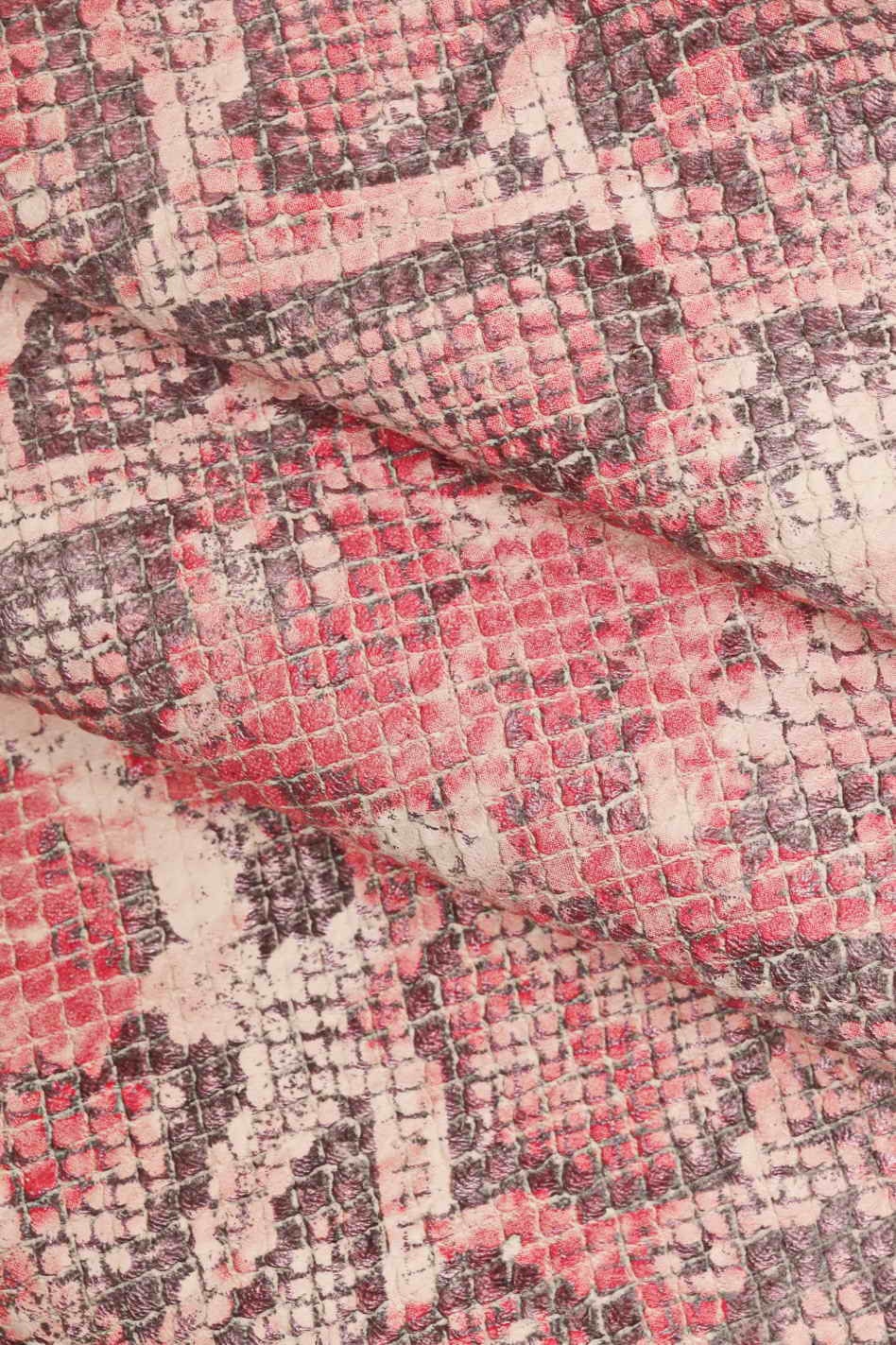 Multicolor python embossed leather hide, soft snake print leather skin for bags clutches accessories B13467-ST LaGarzarara