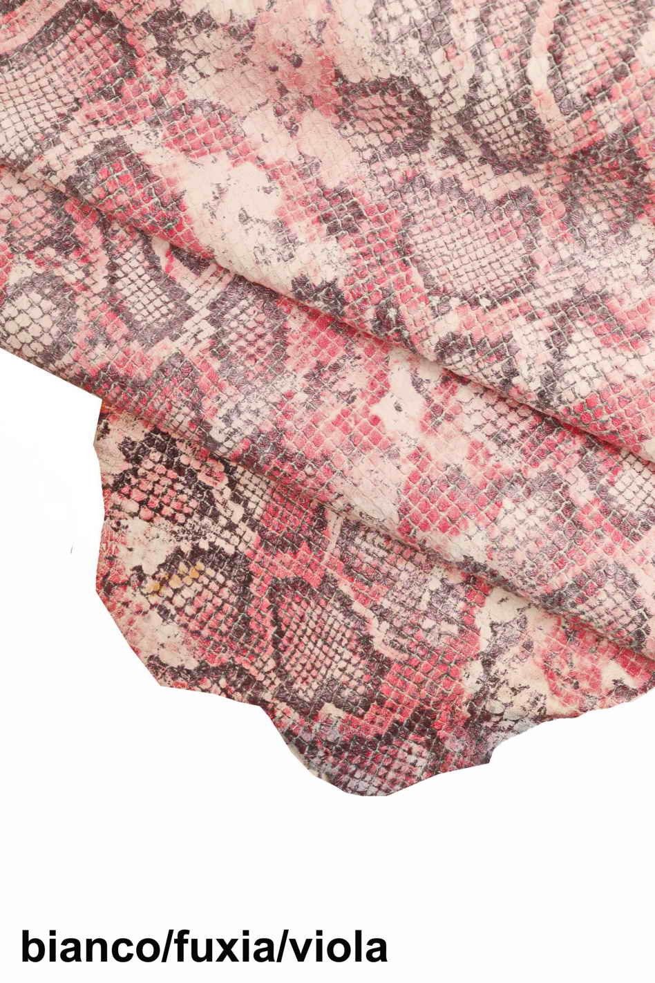 Multicolor python embossed leather hide, soft snake print leather skin for bags clutches accessories B13467-ST LaGarzarara