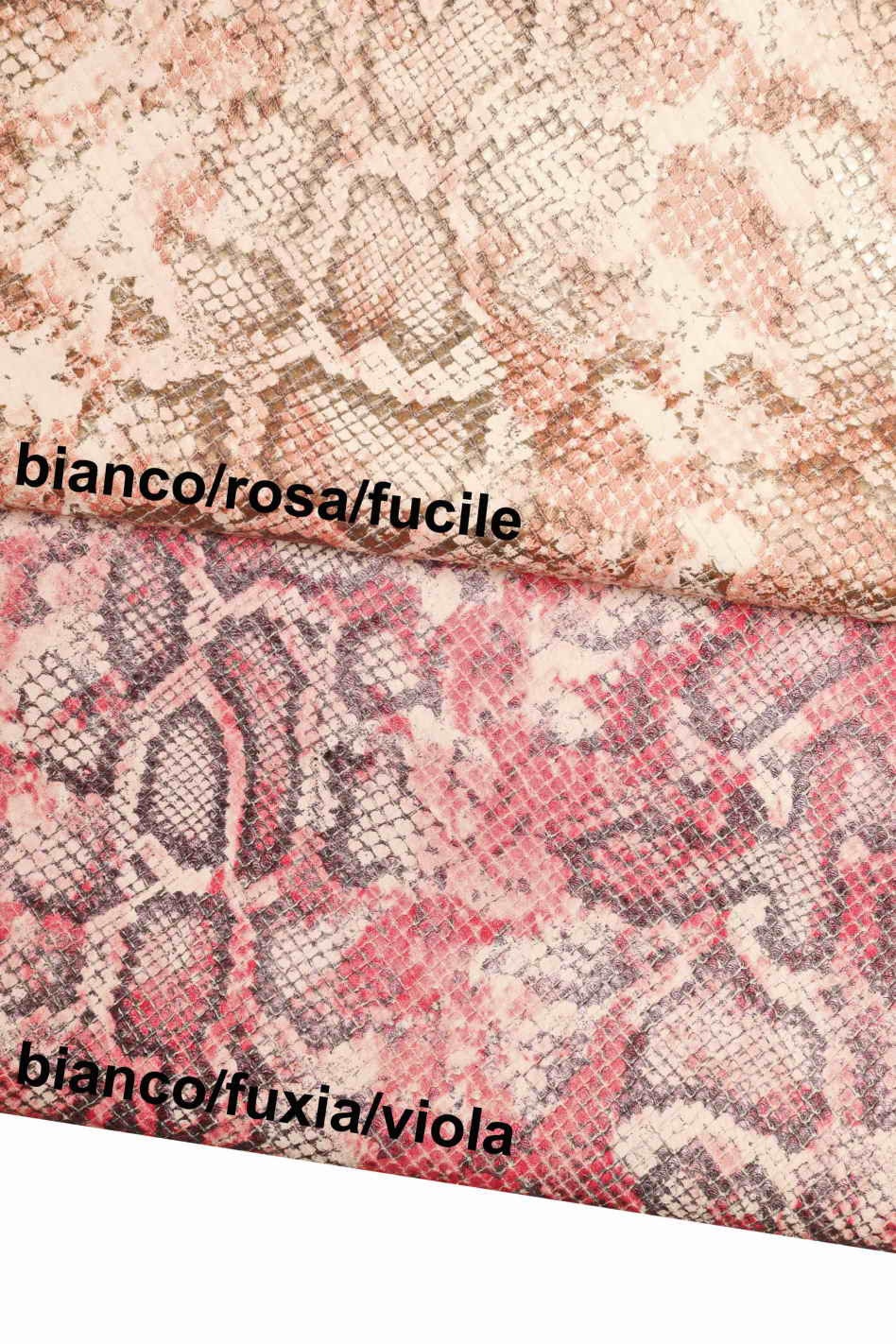 Multicolor python embossed leather hide, soft snake print leather skin for bags clutches accessories B13467-ST LaGarzarara