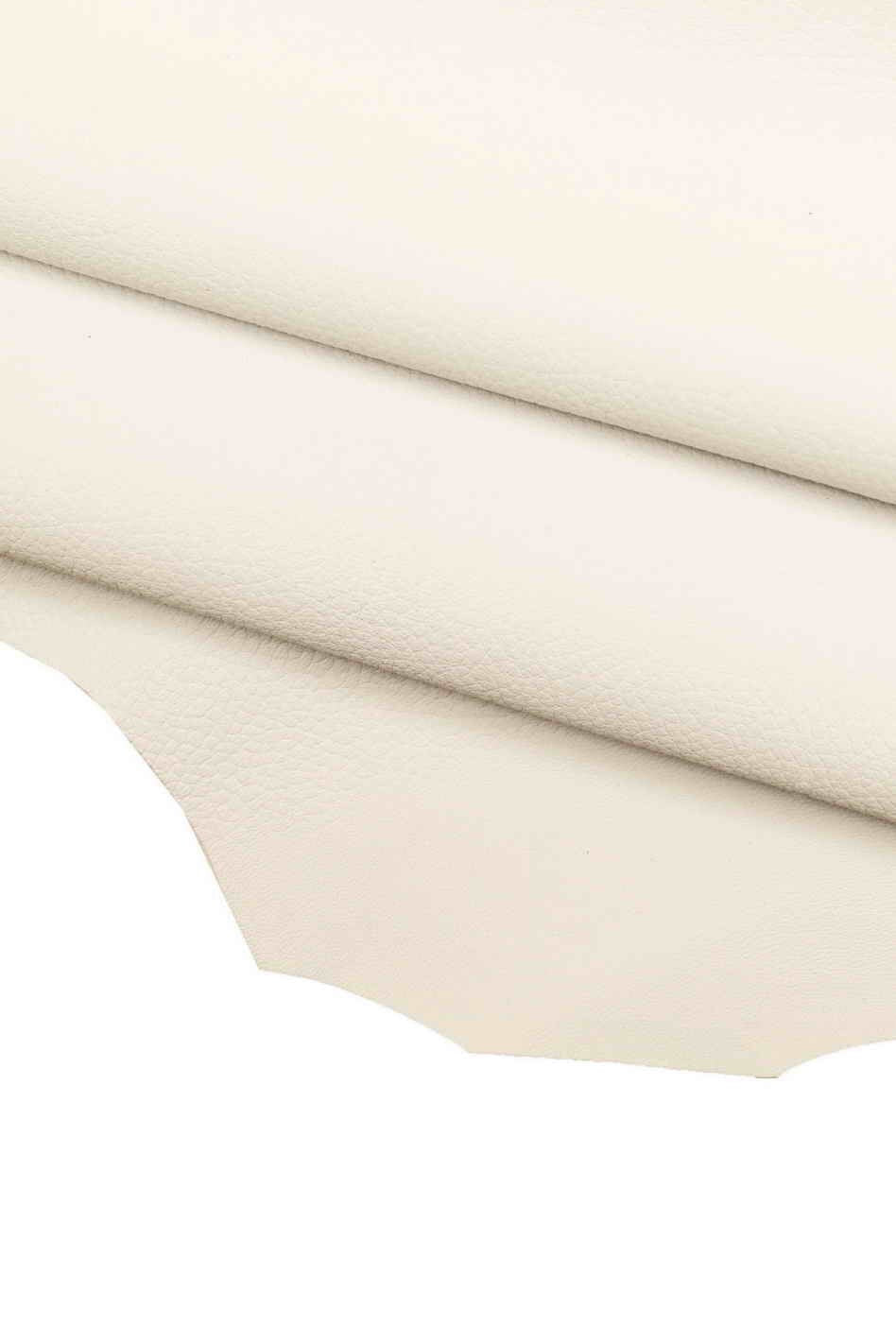 White PEBBLE grain leather hides -natural matte GOATSKIN - sporty grain print soft B13833-TU La Garzarara