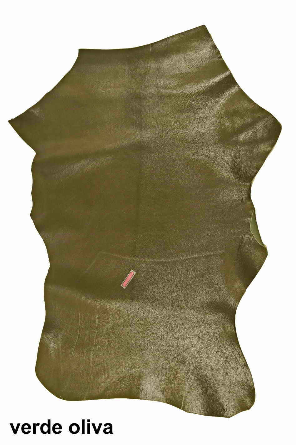 Natural Shiny goatskin leather, pebble grainy grain textured skins - Blue orange green grey hides - soft goat leather skins B13664-TU/F
