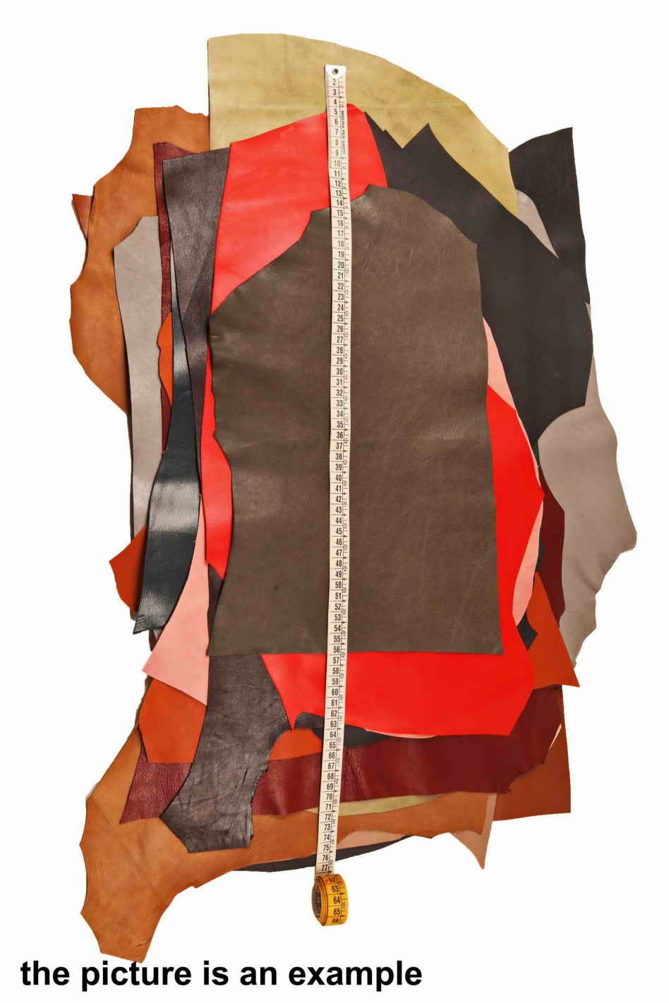8x10 Inch Leather Scraps, Genuine Italian Smooth Leather Pieces, Random Offcuts Selection,1 lbs - 1,7 lbs - 2 lbs - 4 lbs AMZ30