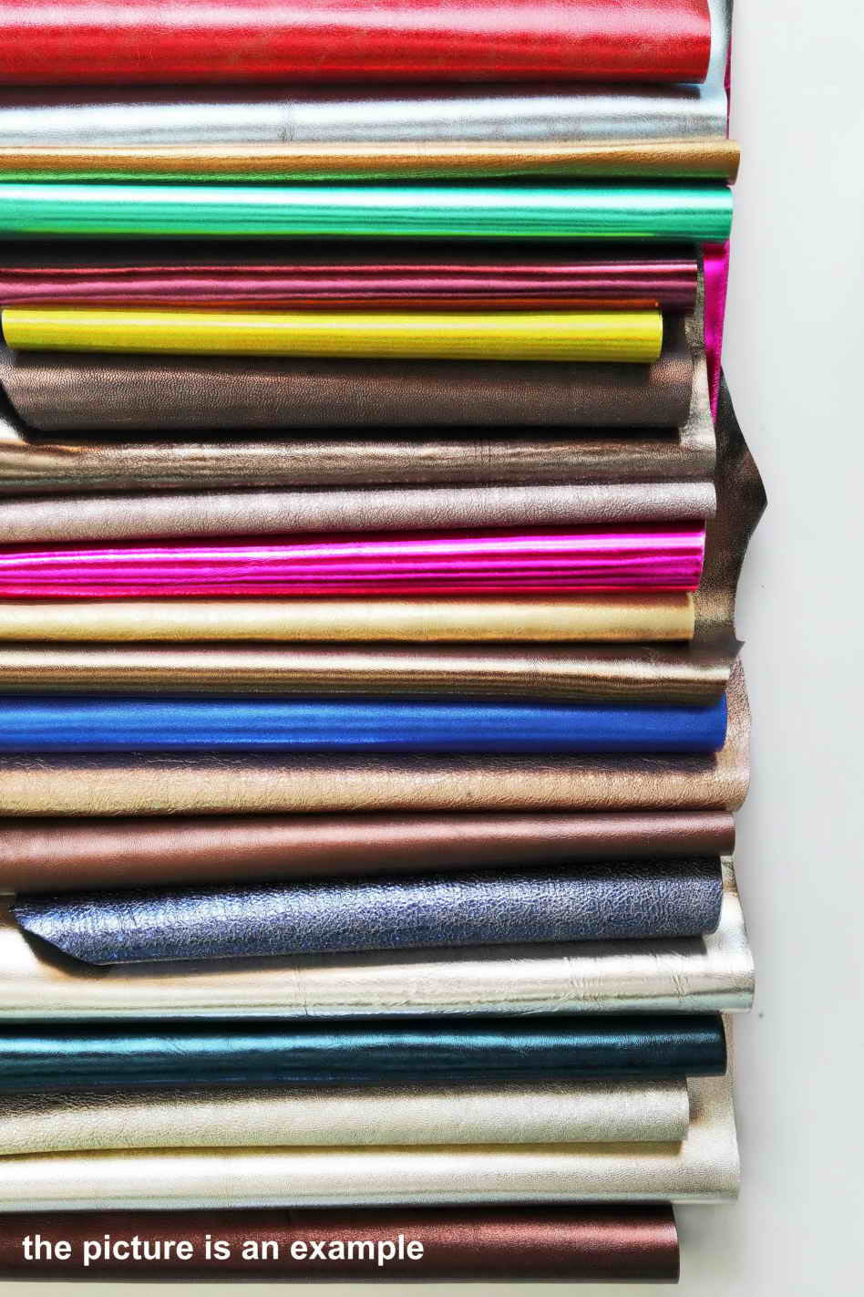 Mix METALLIC leather Scraps, Leather metallic pieces for crafting, Offucuts for small crafts 1 lbs - 1,7 lbs - 2 lbs - 4 lbs AMZ31/B