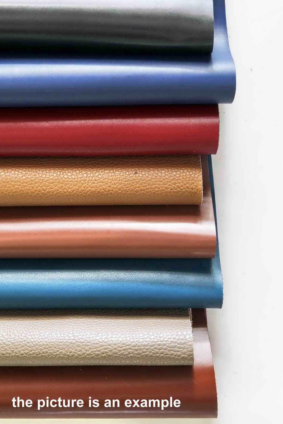 Solid Color Leather Pieces, 8x10 Precut Craft Leather, Mixed Smooth and Pebble Grain Textures AMZ34/B La Garzarara