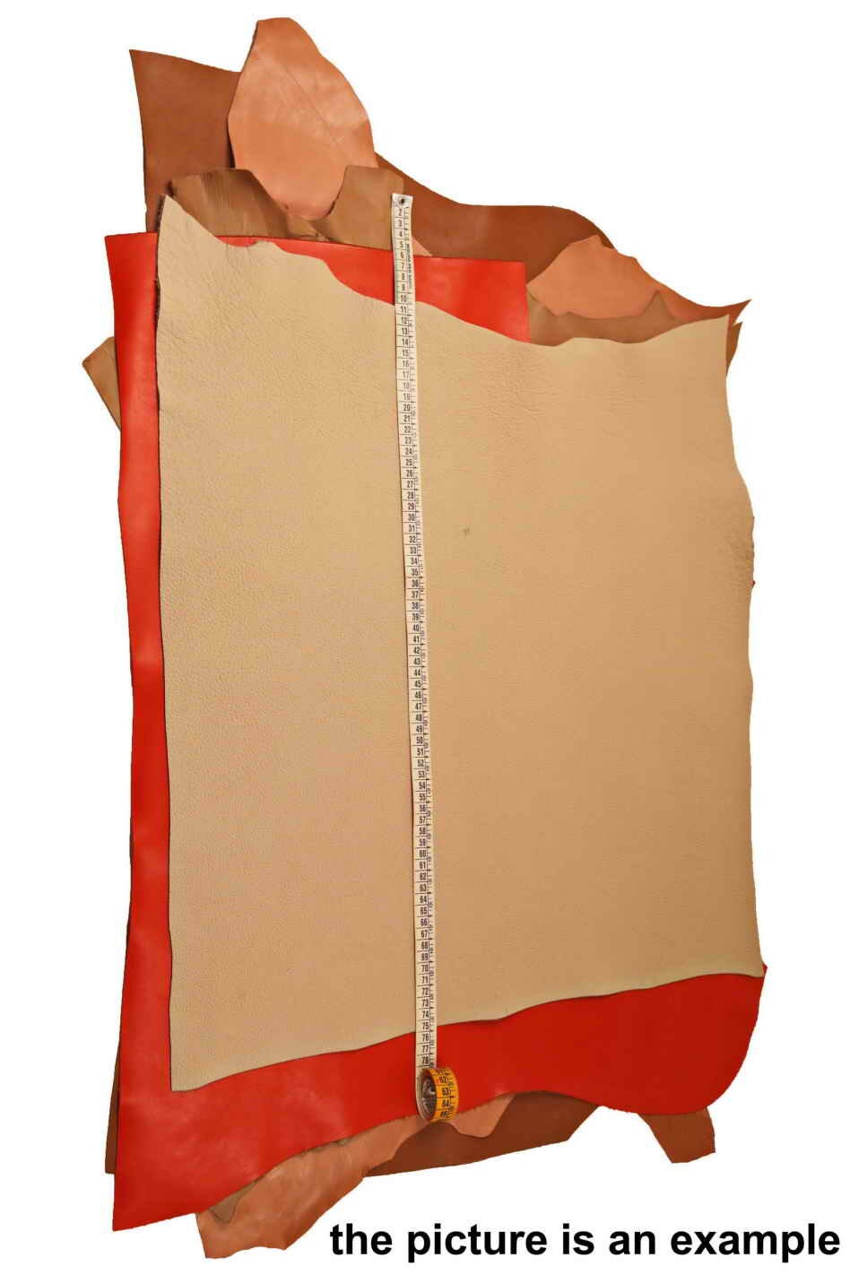 Leather pieces for crafting, Large smooth and pebbled leather, Color Offcuts scraps AMZ35 B La Garzarara