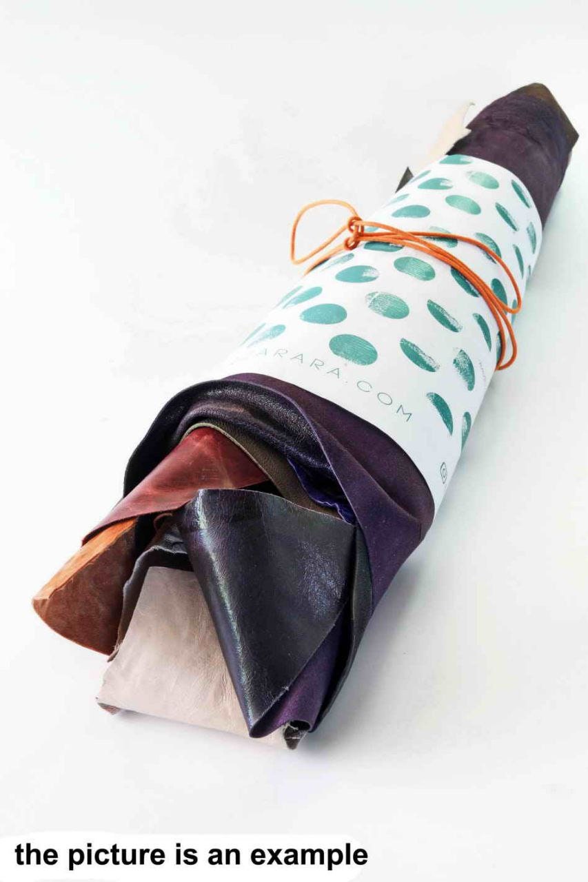 Aged leather PIECES, large renmants vintage leather, solid color rustic offcuts skins 16x16" / 40x40 cm AMZ36