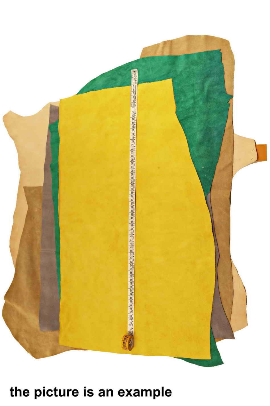 Suede leather LARGE pieces, solid color scamosciato leather sheets in light summer tones, mixed selection AMZ3 La Garzarara